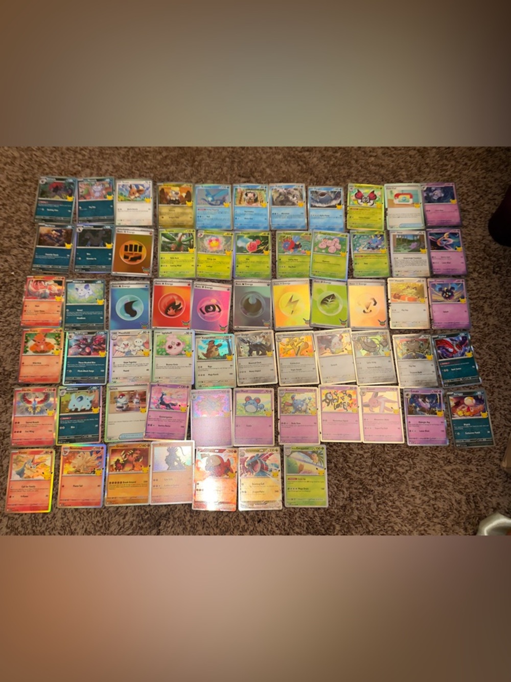 Pokemon 30th Celebration Bulk Card Lot of 62